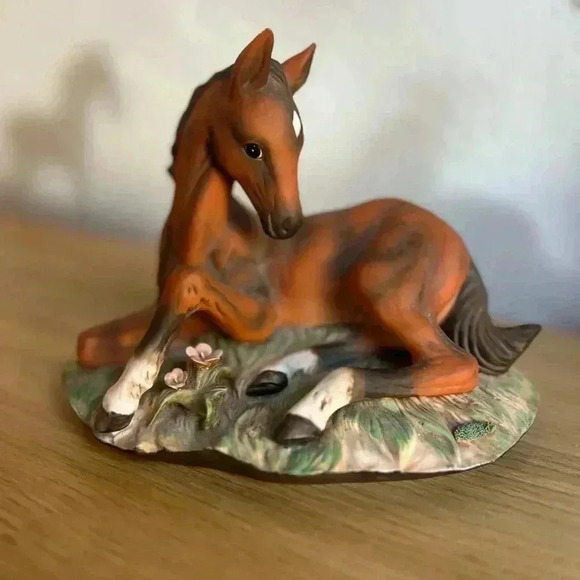 Vintage HOMCO Masterpiece Porcelain Foal Figurine | 1982 Horse Colt | 4” - Picture 1 of 5